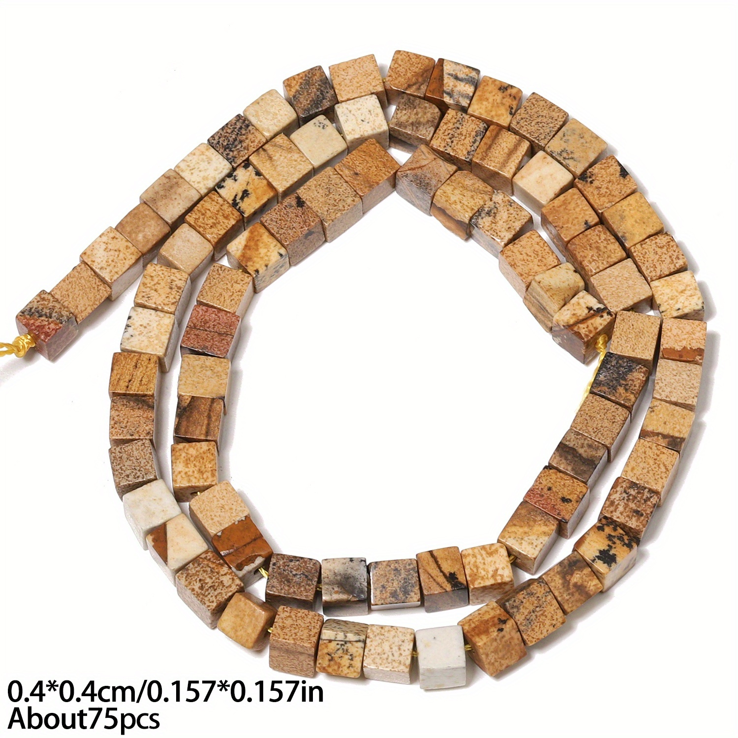 Natural Stone Cube Beads for DIY Jewelry Making